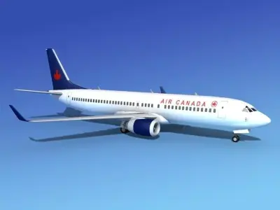 Boeing 737-800 Air Canada 3D model