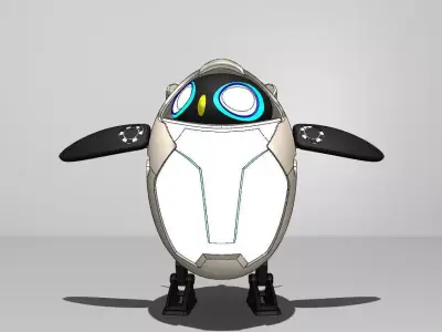 Pingu penguin Free 3D model