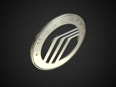 mercury logo 3D model