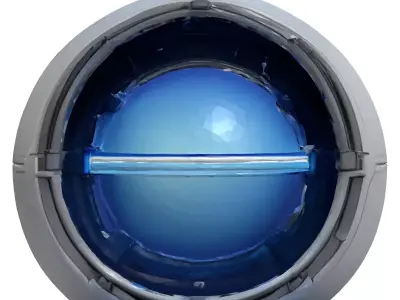 Futuristic SciFi Holographic Display Orb 3D model