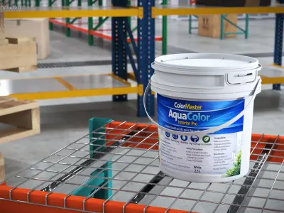 Interior Water Based Acrylic Paint White 3D model