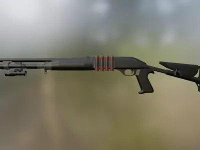 Benelli M4 Super 90 3D model