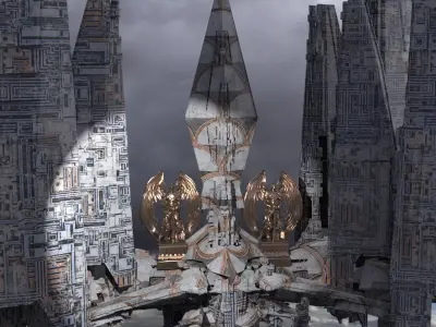 Cyberpunk Emperor Mega city  3D model