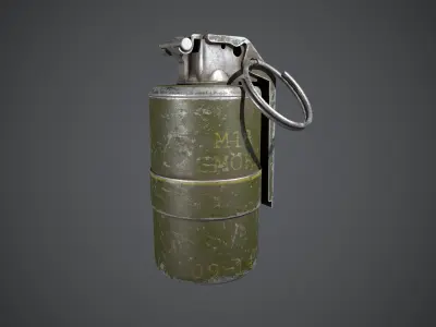 M18 GRENADE Low-poly 3D model