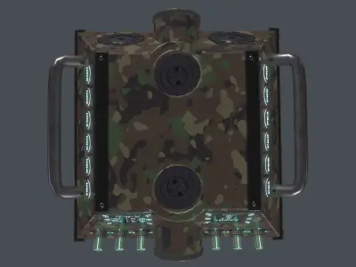 Military Equipment Multi-Function Range Finder Low-poly 3D model