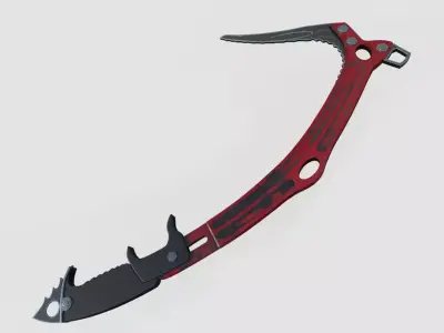 Ice Axe Low-poly 3D model get