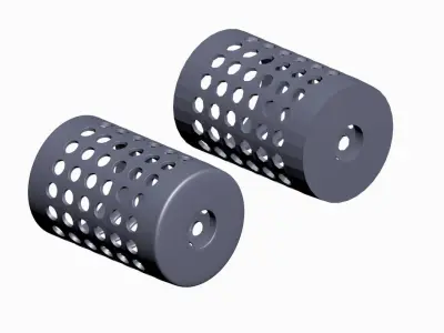 Compensators weapon attachment  Low-poly 3D model