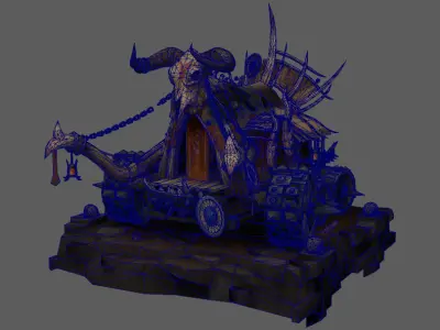 Next generation tank Low-poly 3D model
