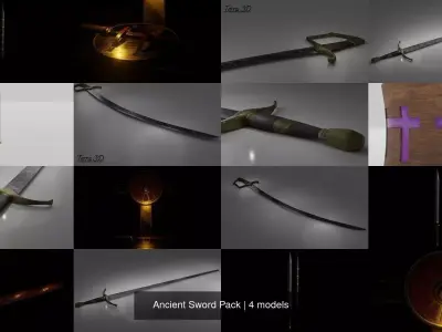 Ancient Sword Pack 3D Model Collection
