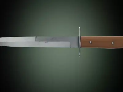 Luftwaffe kampfmesser 42 Low-poly 3D model