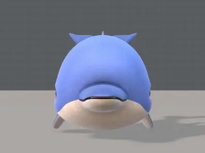 Dolphin V01 Low-poly 3D model