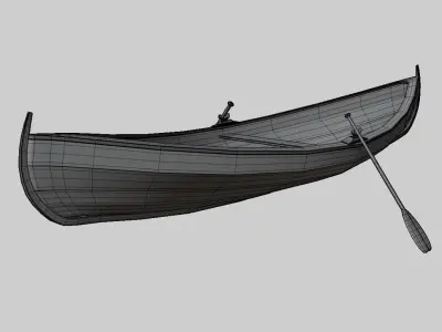 Boat 3D Model Free low-poly 3D model