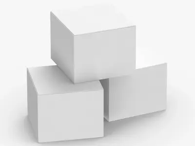 Cardboard Box Set 01 01 3D model