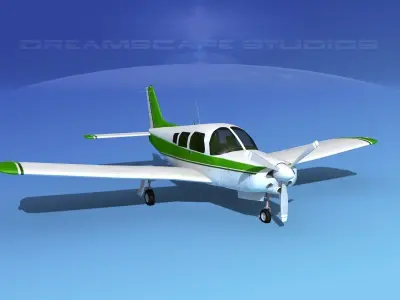 Piper Turbo Arrow 240 V08 3D model