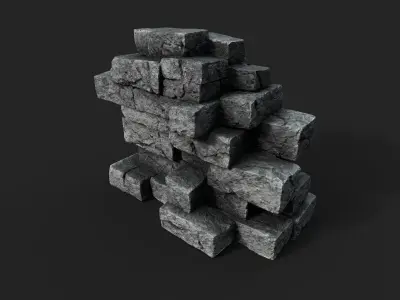Old Ruin 5 Low-poly 3D model