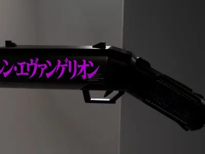 Shotgun textured  Free 3D model