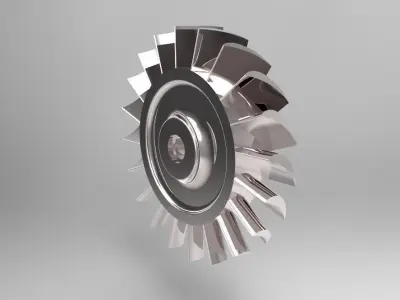  46mm   Micro Jet Engine 3D model