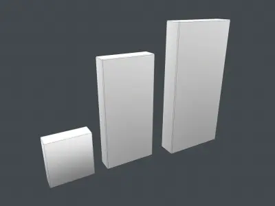 Fire Alarm System Low Poly Low-poly 3D model