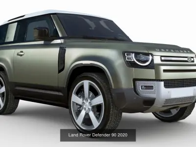 SUV 5 low poly car collection 3D Model Pack