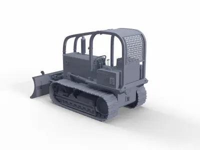 Bulldozer 3D model buy