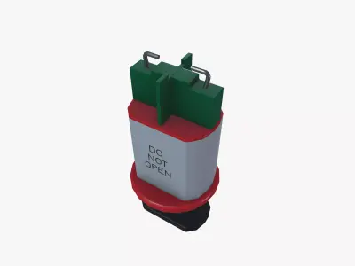 Pin type MCB lockout Low-poly 3D model