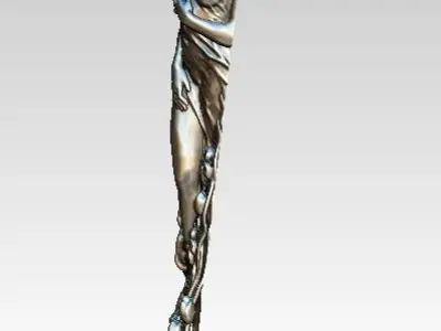 Girl Woman Venera statue pendant relife 3D print model
