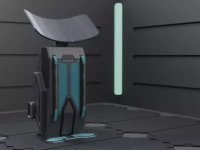 Sci-fi Console 3D model buy