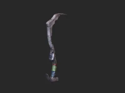 Machete Mid Poly Low-poly 3D model