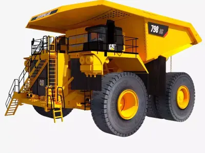 Mining truck 3d model by mine3dsmax
