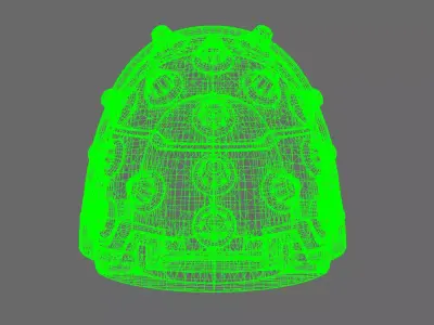 Space Knights V4 Savage Studded Shoulder Pads Type D 3D print model