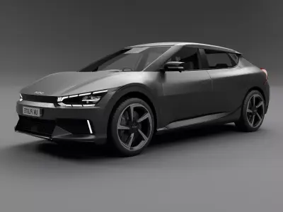 Kia Ev6 Gt Free low-poly 3D model