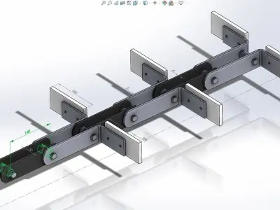 Chain Conveyor 150t 3D model