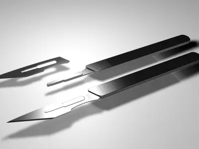 Scalpel - Surgical blade 3D model