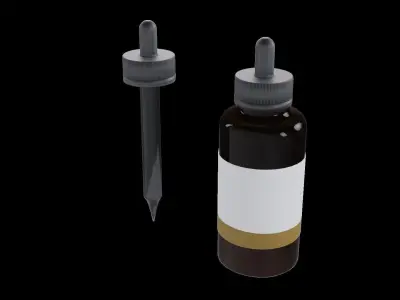 LSD Vial Low-poly 3D model
