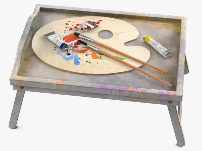 Bedside Painting Collection 3D model
