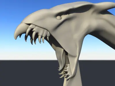 Avatar Eva head Low-poly 3D model