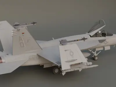 Super Hornet F18 SC 3D model