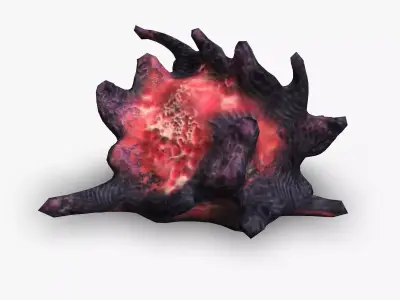 Alien Grub Free low-poly 3D model