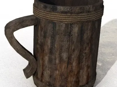 Medieval mug 3D model