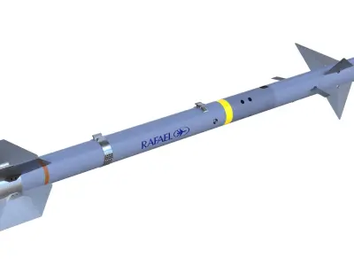 I-Derby ER  Long Range Air-to-Air Missile 3D model