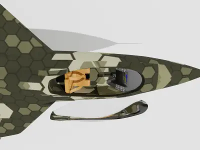 Sukhio Su-57 Free low-poly 3D model