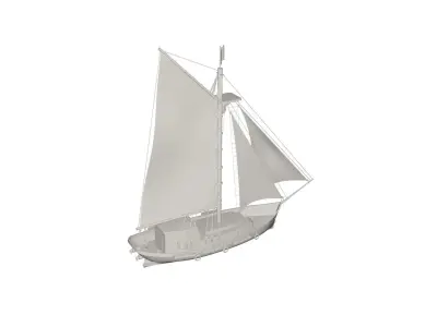 Ship concept 3D model