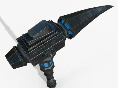 Hammer Ironfang Low-poly 3D model