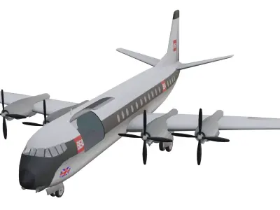 Vickers Vanguard Low-poly 3D model purchase