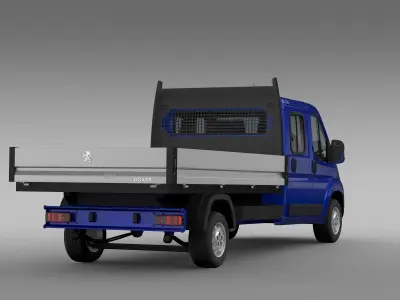 Peugeot Boxer  Crew Cab Truck 2017 3D model
