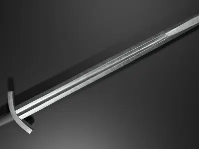 Romanian Medieval sword Low-poly 3D model