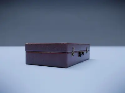 Suitcase Low-poly 3D model purchase