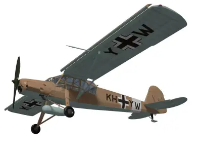 fieseler fi 156 storch C-3 Trop  3D model