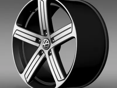 Volkswagen Golf R rim 3D model
