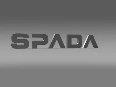 spada logo 3D model by Sergey